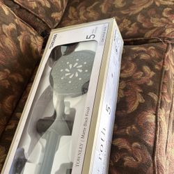 Allen Roth Dual Shower Head With Slide Bar 