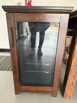 Wood Cabinet Wine Cooler Refrigerator