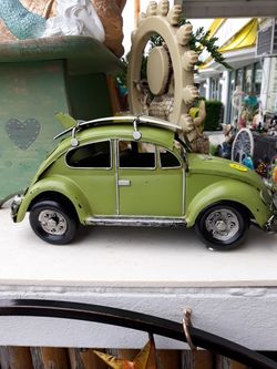 Cool tabletop VW bug with surfboards