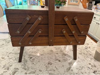 Antique sewing box