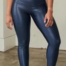 Assets Spanx Faux Leather Shaping Leggings 