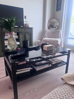 Black Glass Coffee Table