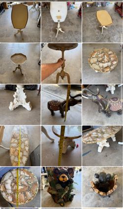 Miscellaneous: tables, fighting gear, camping/sporting equipment