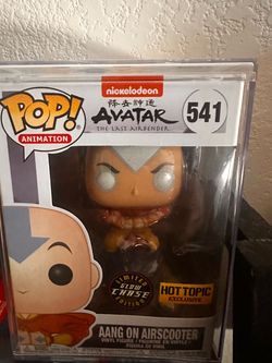Funko Pop Aang on Airscooter #541 Glow Chase Hot Topic Exclusive