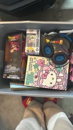 Anime Figures Plus Hello Kitty Plushies