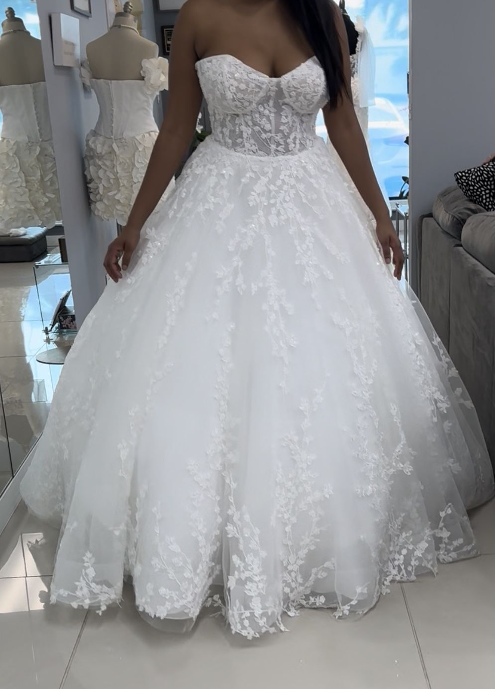 Wedding Ball Gown Dress S/ M