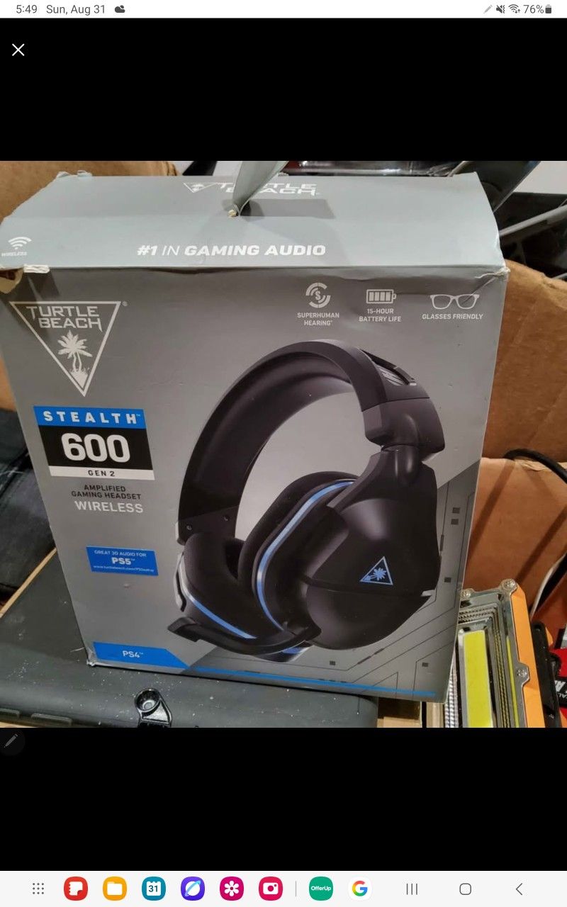 Turtle Beach
Turtle Beach - Stealth 600 Wireless Multiplatform Gaming Headset for PC, PS5, PS4 & Mobile with 80-Hr Battery - Never Used Open Box