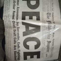 Philadelphia Inquirer Antique Collectable Newspaper 1945!