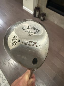 CALLAWAY GOLF GREAT BIG BERTHA Titanium Driver WarBird 10° Stiff Shaft