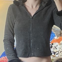 Womens Xs/small Fur Lined Zip Up