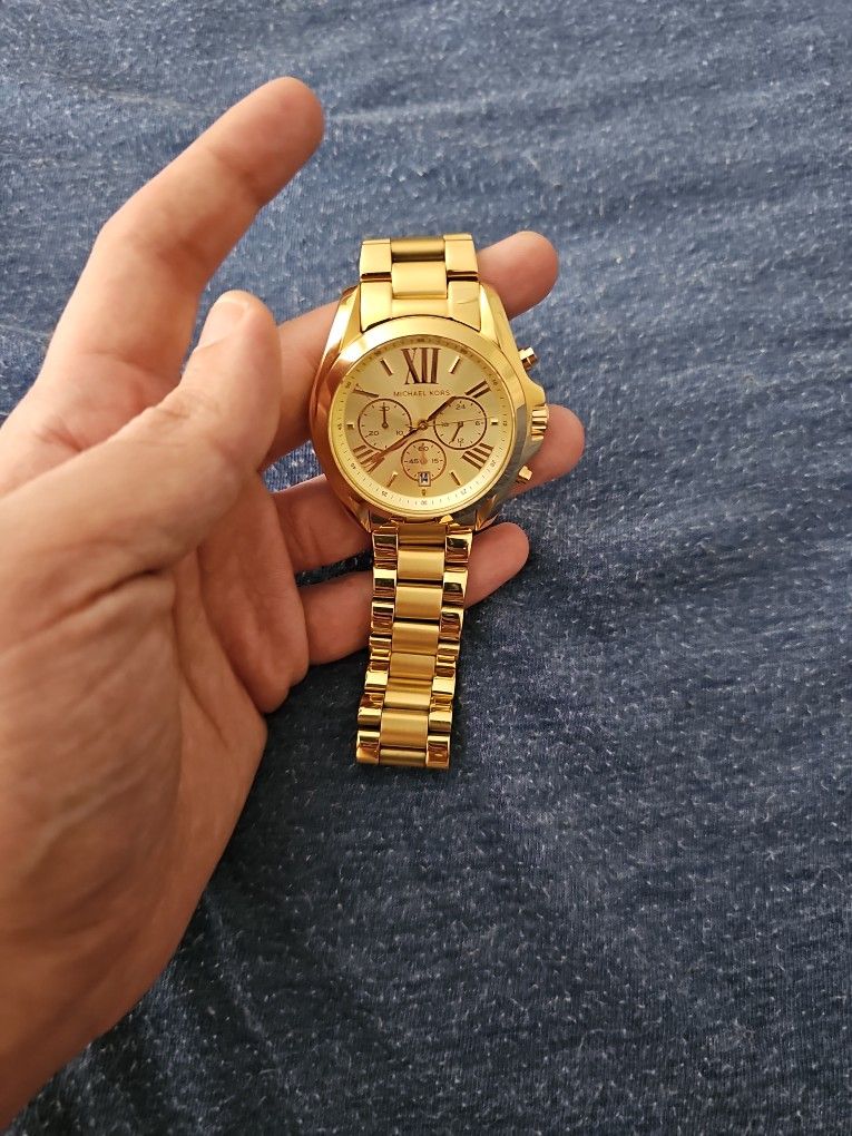 MK Gold Plated Men Watch
