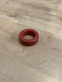 Red Baseball Weight Donut