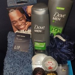 Valentine's Basket. Valentine's Gift Set. Dove Men +Care Gap Birthday Gifts For Him San Valentin 
