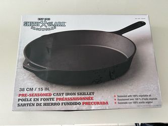 Smith & Clark Ironworks 15 inch Pre-Seasoned Cast Iron Skillet