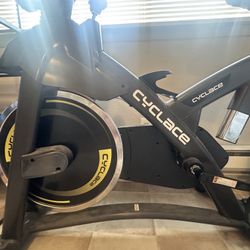 Cyclace Exercise Bike, Magnetic Stationary Bike for Home, Low Noise Cardio Indoor Cycling Bike with App Compatible, 300LBs Weight Capacity & Tablet Mo