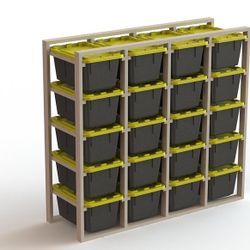 Storage Tote Rack