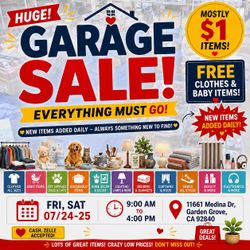 Freee Huge Garage Sale!!!!!!!!