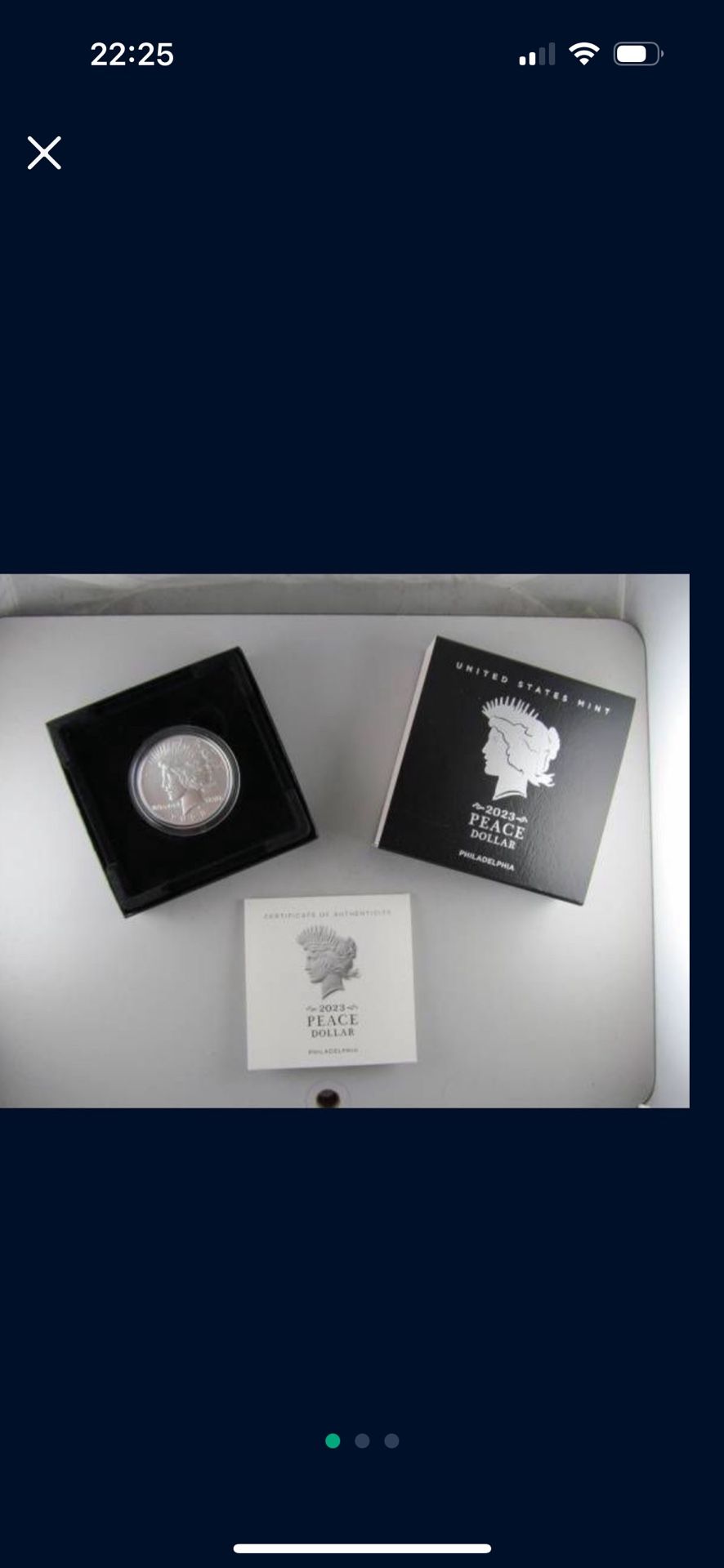 2023 Peace Silver Dollar in OGP -- RARE SOUGHT-AFTER COIN!