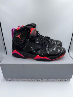 🔥 Air Jordan 7 Retro Black Patent  👟 Size 12 Women’s / 10.5 Men’s