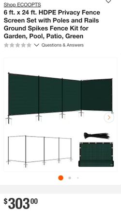 Privacy Screen Fence Kit