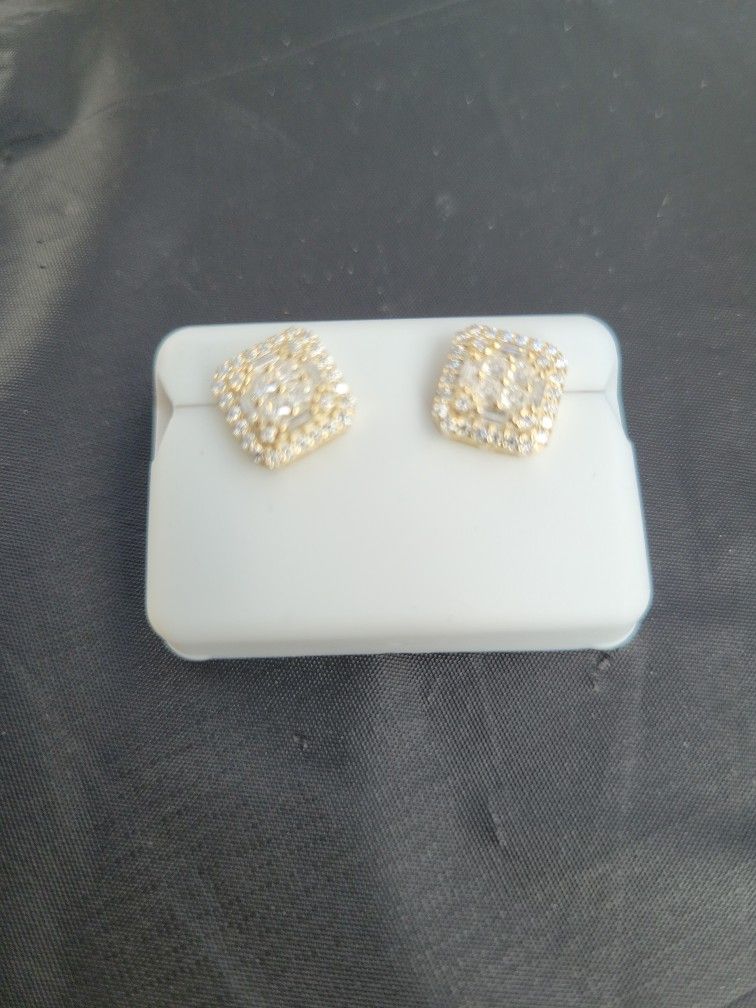 Earrings Sterling Silver 1.0 CTW