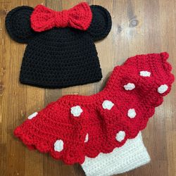  Baby Mini Mouse inspired crochet outfit or costume