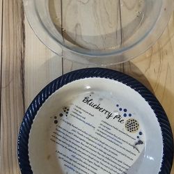 Pie Baking Ware Blueberry And Glass Baking Pie