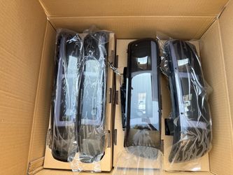 00-06 Chevy Tahoe Black Smoke LED Strip Headlights Parking Lights