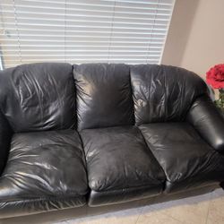 Leather Couch And Love Seat