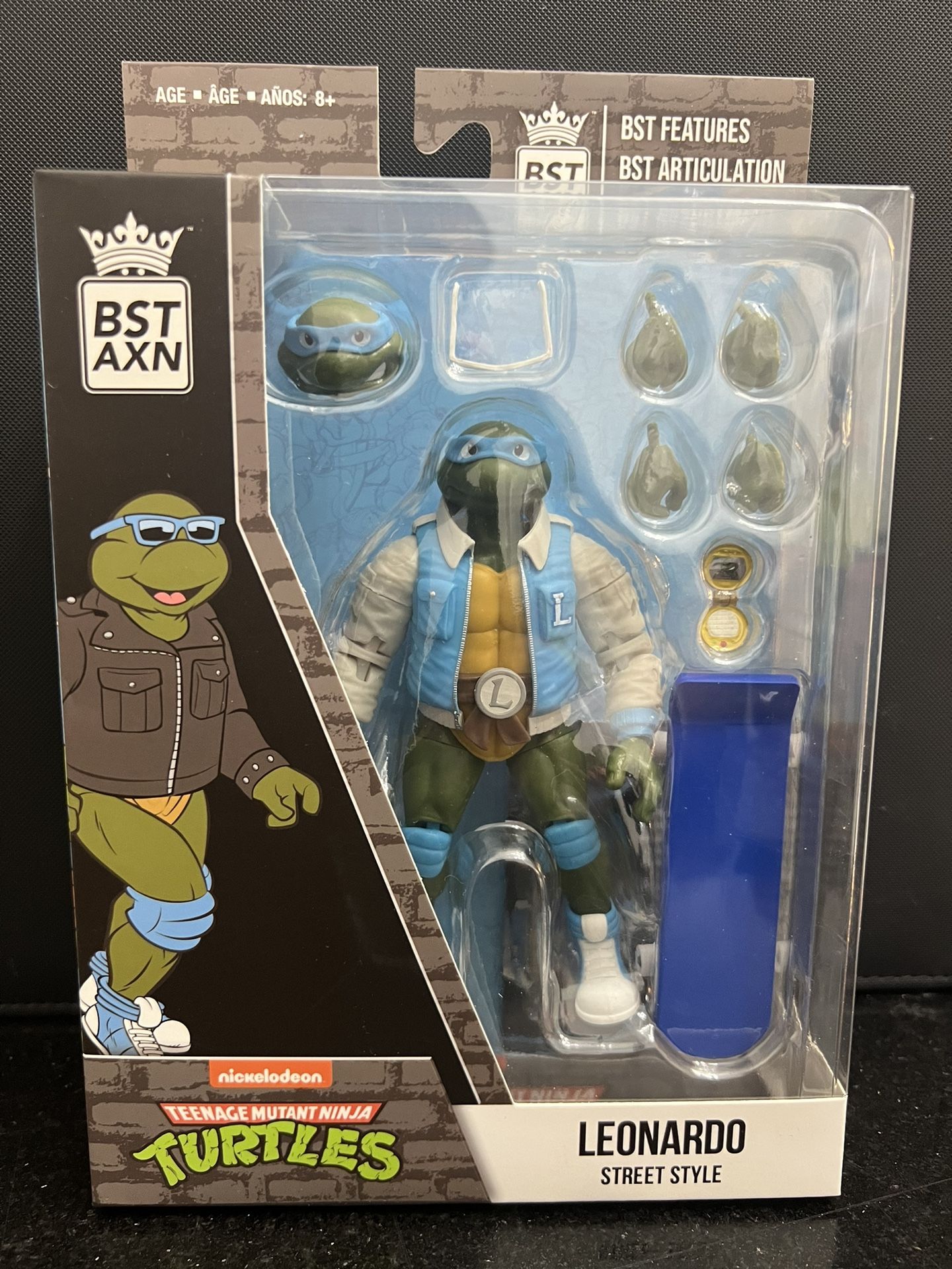 Loyal Subject BST AXN TMNT Leonardo Street Style 1 in 4 Letterman Jacket NEW