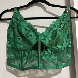 VS embroidery unlined corset top