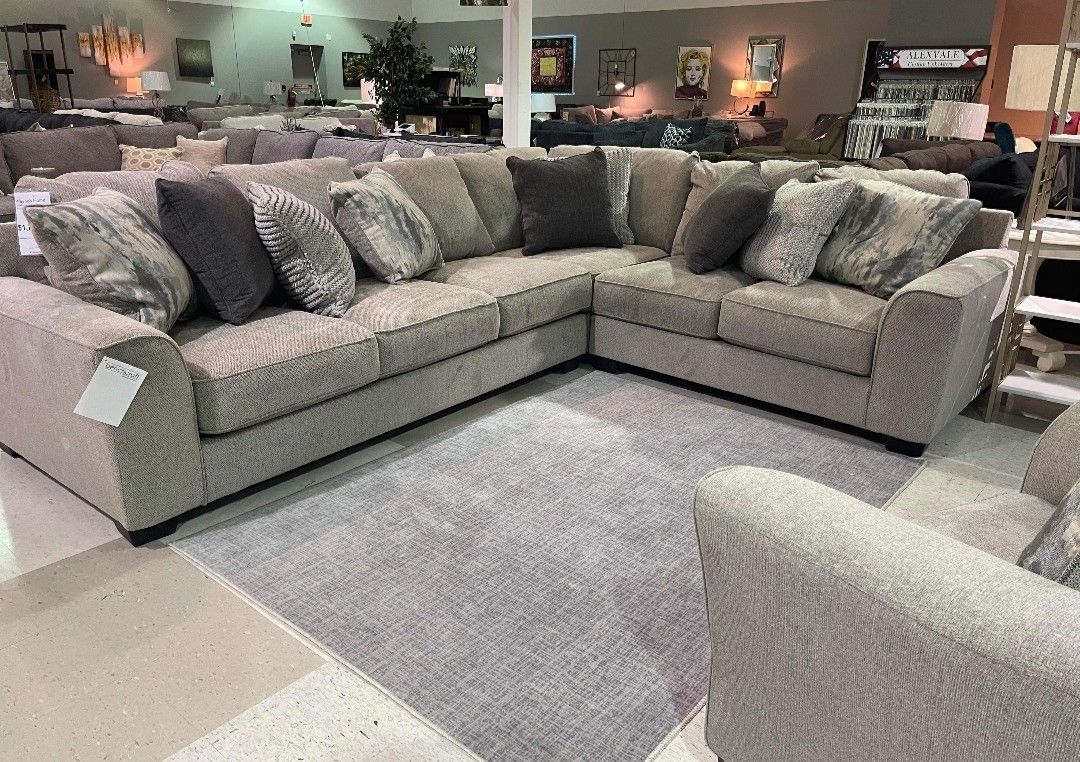 Ardsley pewter sectional best sale