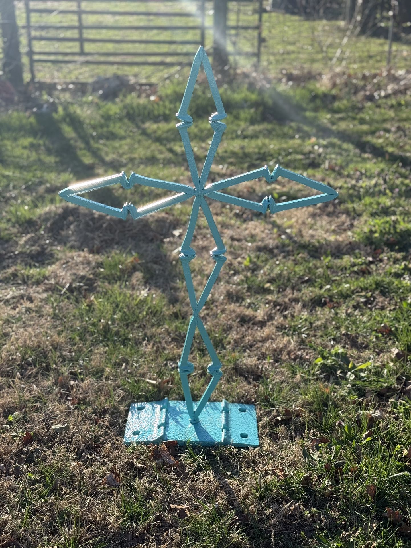 Railroad Spike Cross Art