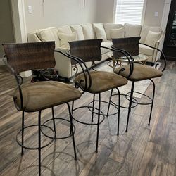 Iron Bar Height Stools
