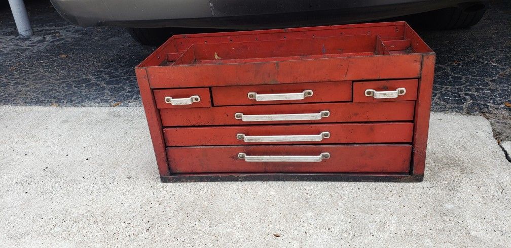 Top Tool box,Vintage Kennedy Kits Style No. 260,6 Drawer W/Lift Out Tray
26x12x13 can deliver it