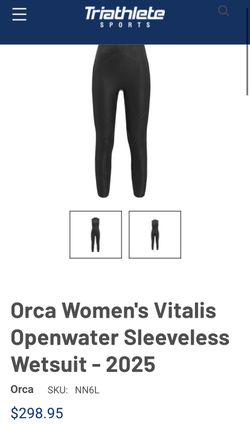 Orca Black WetSuit Size XS