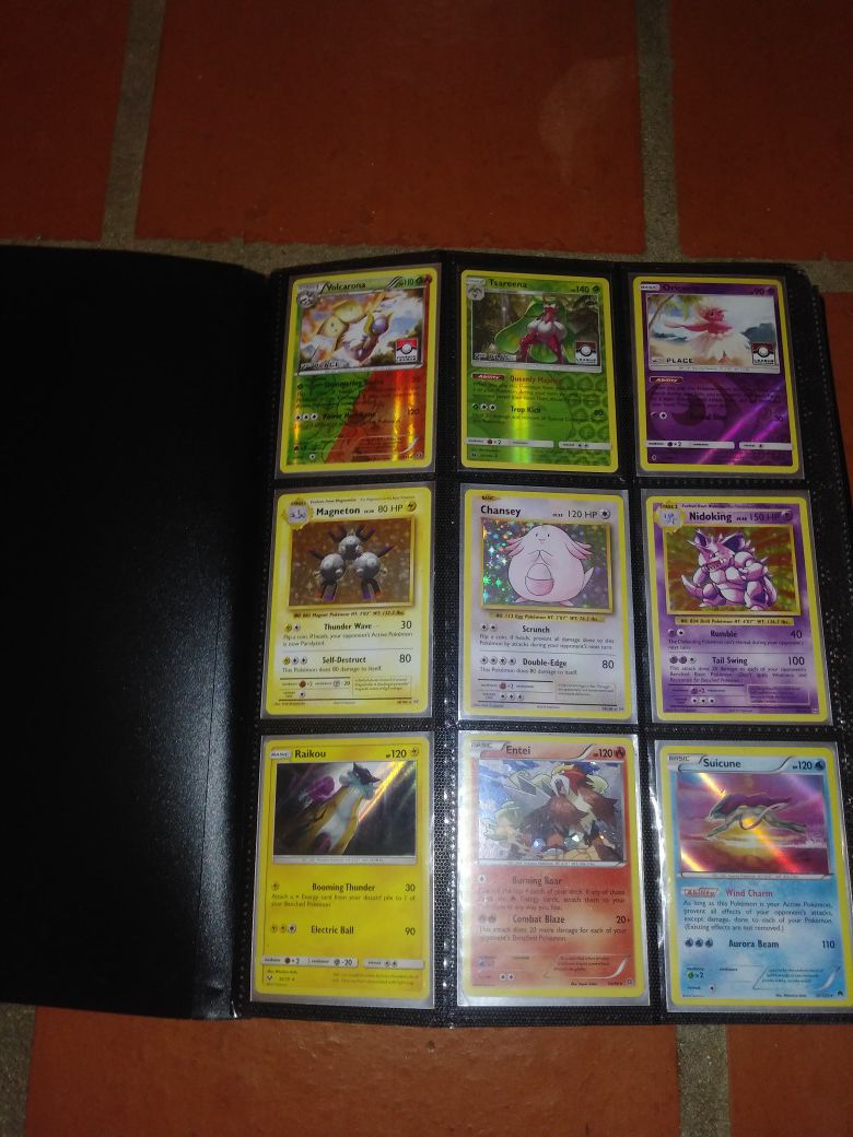 part 1 of 2 pages of Pokemon collection