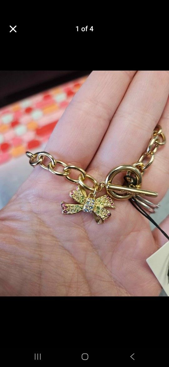 Coach Bow Toggler Bracelet