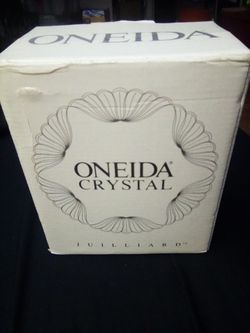 ONEIDA Crystal Candlestick Holders