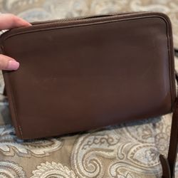 Coach Leather Handbag - Brown 