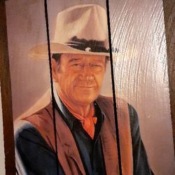 John Wayne Wood Picture