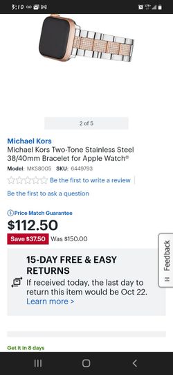 Michael Kors Apple Watch Band for Sale in Fontana, CA - OfferUp