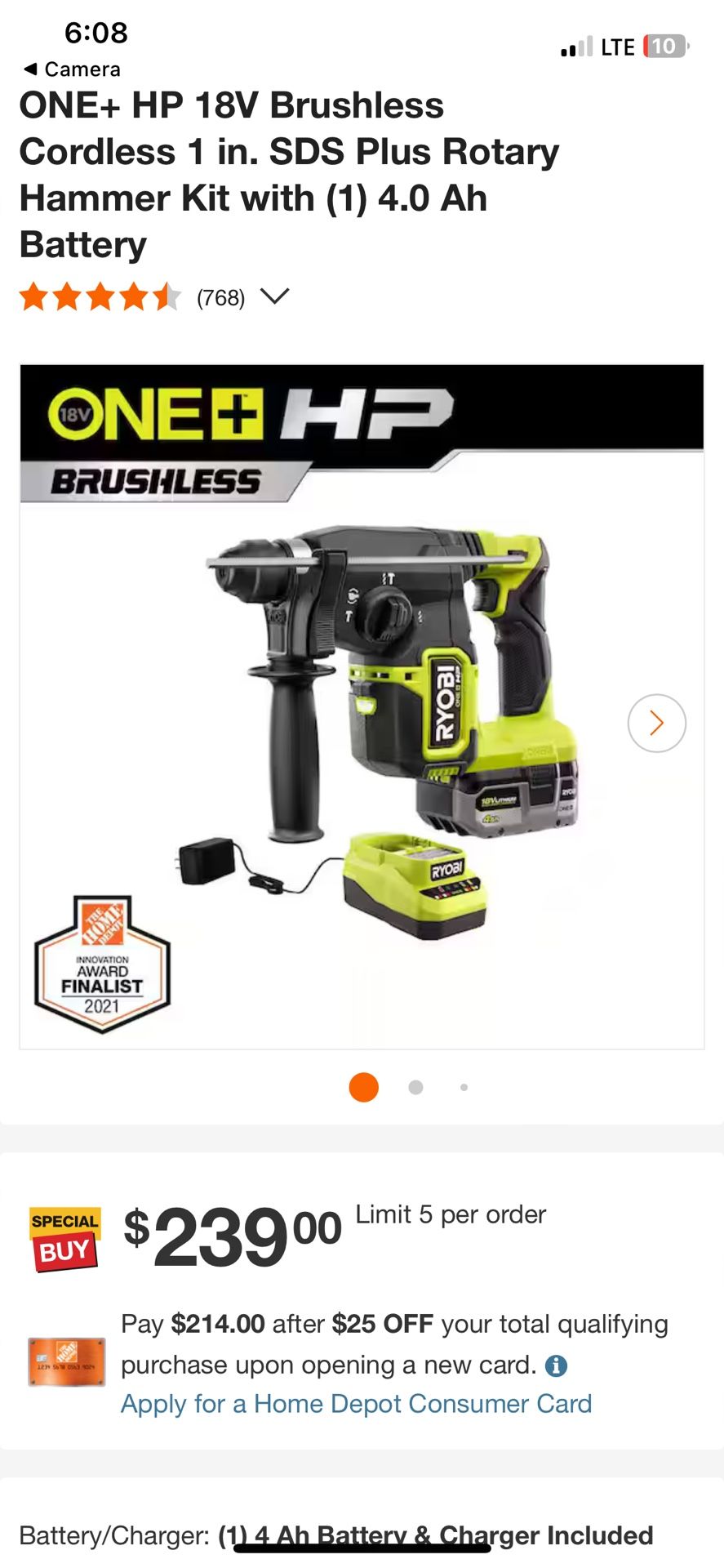 1 inch Rotary Hammer drill