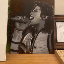Original Michael Jackson Painting On Wood