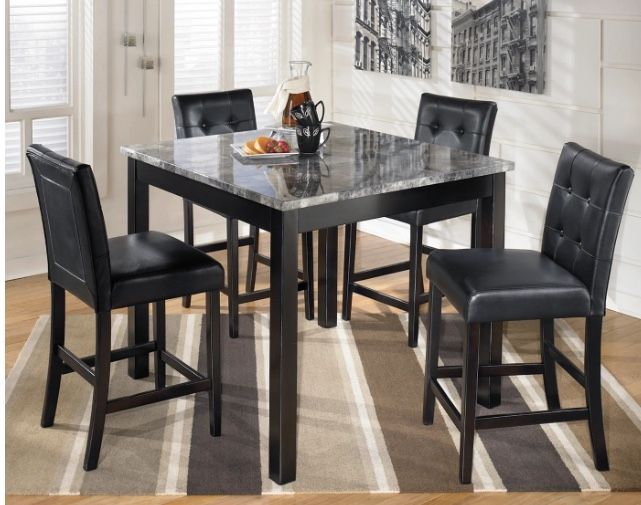 New! Dining Table & Chairs ( Counter Height) Maysville Collection From Ashley Furniture 