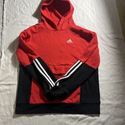 Red Adidas Hoodie Size Large 