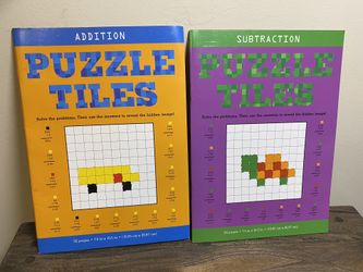 Addition Puzzle Tiles Subtraction 2 new 32pg workbooks