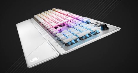 ROCCAT Vulcan 122 AIMO Mechanical Gaming Keyboard - White/Silver