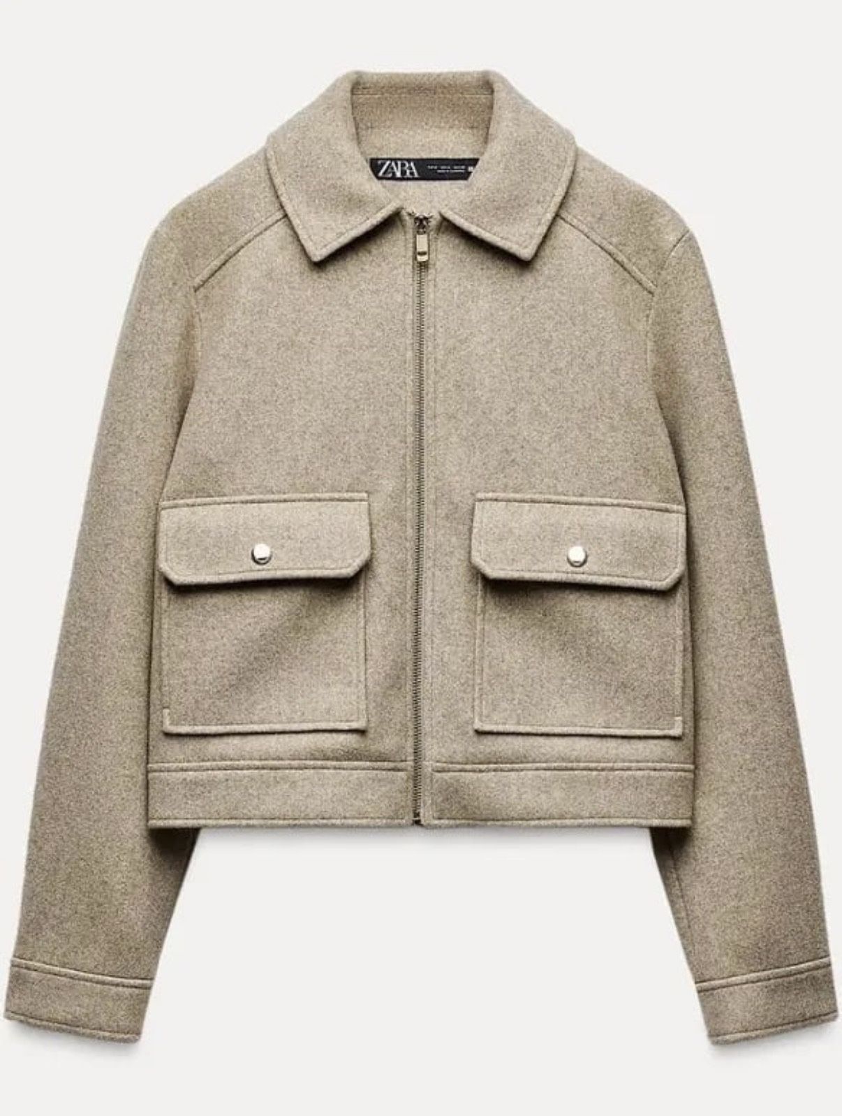 Zara Tan Utility Jacket
