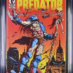 Predator #1 🔑 1989 1st Print/ Dark Horse Comics Signed/Sketched By De La Rosa🔥